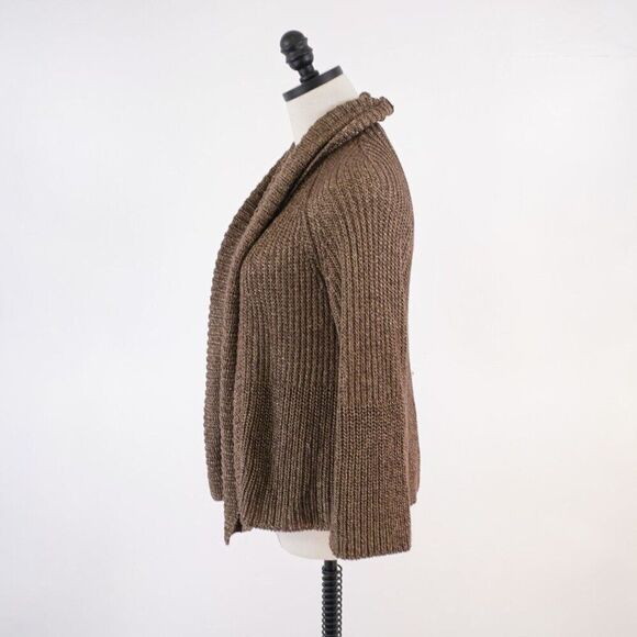 INC International Concepts XL Brown Acrylic Nylon Knit Cardigan Sweater - Picture 4 of 7